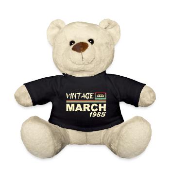 March 1985 - March 1985 - Teddy Bear - black - Front