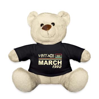 March 1992 - March 1992 - Teddy Bear - black - Front