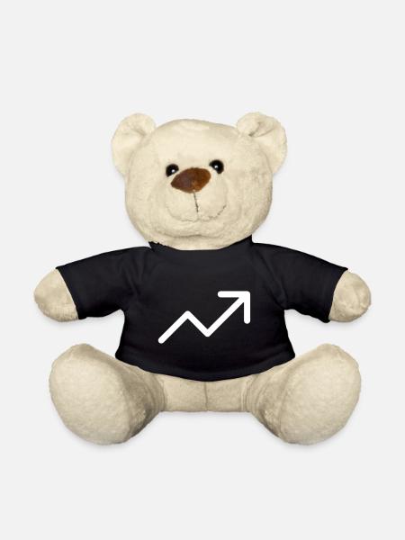 Stonks | Arrow up - Teddy Bear - black