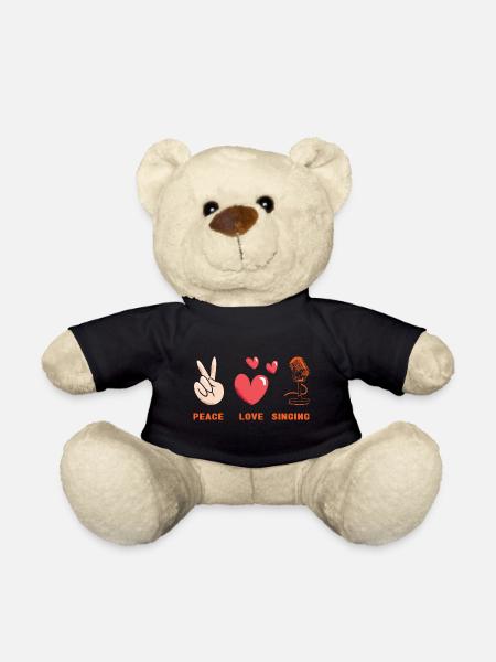 Singer Peace Love Singing - Teddy - Schwarz