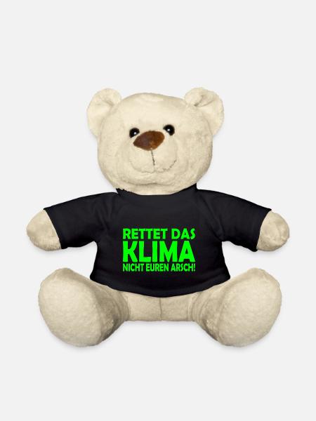 Klima retten - Teddy - Schwarz