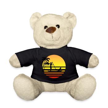 Stand up paddle & dog gift - Teddy Bear - black - Front