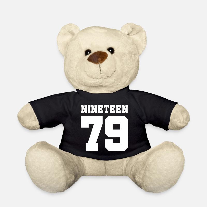 Geburtstag Jahreszahl Nineteen Geschenk 1979 79 - Teddy - Schwarz