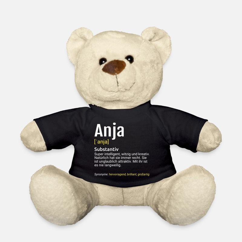 Anja Name Definition - Teddy - Schwarz