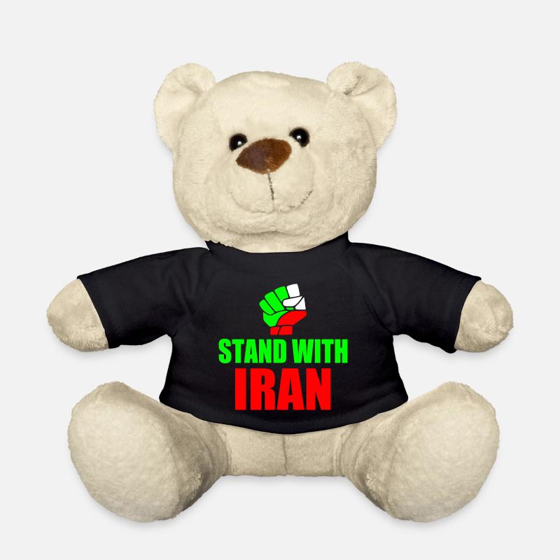 Stand with iran - Teddy - Schwarz