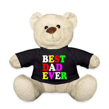 Best dad ever - Teddy - Schwarz - Vorne