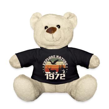 Cadeau Anniversaire 1972 Classique Chasseur 1972 - Nounours - noir - Devant