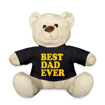 Best dad ever - Teddy - Schwarz - Vorne