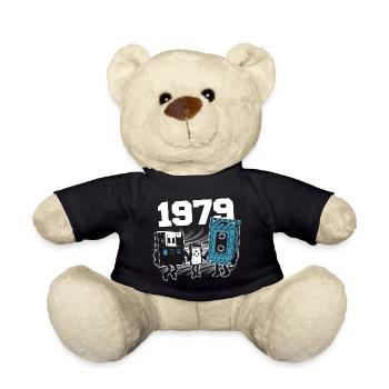 Jahrgang Jahrgang 1979 Geburtstagsgeschenk 1979 - Teddy - Schwarz - Vorne