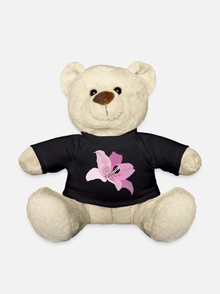 Orchidée rose - Nounours - noir