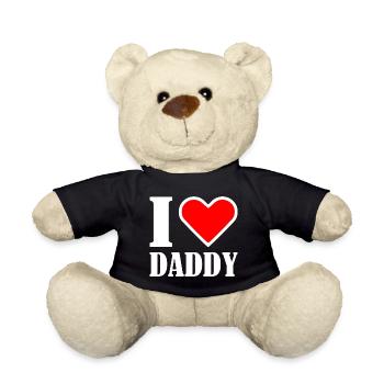 I love daddy - Nounours - noir - Devant