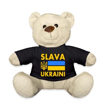 Slava ukraini - Teddy - Schwarz - Vorne