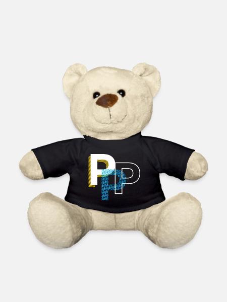 Anfangsbuchstabe P - Teddy - Schwarz