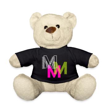 Lettre M - Nounours - noir - Devant