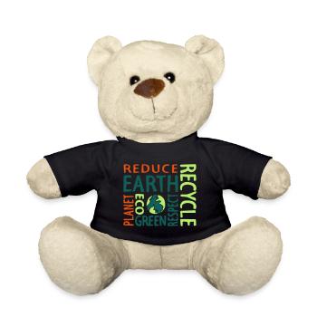 Save the Planet - Teddy - Schwarz - Vorne
