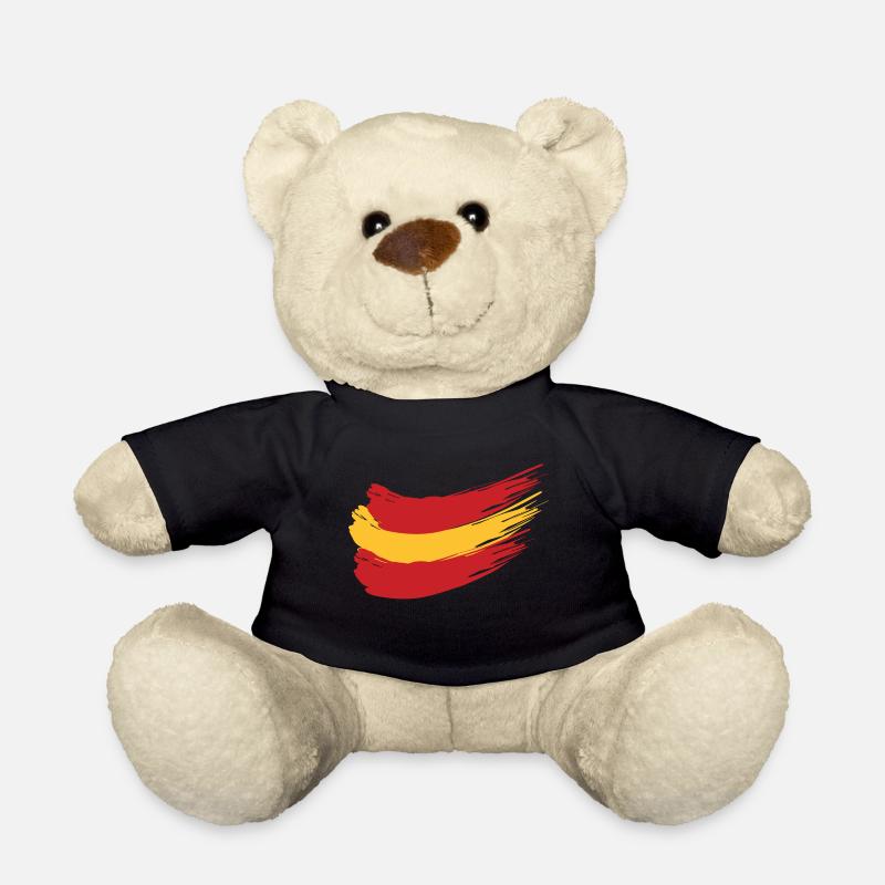 Spanish Flag - Teddy Bear - black