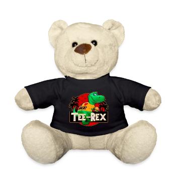 Tee Rex - Der T-shirt tragende Dinosaurier - Teddy - Schwarz - Vorne