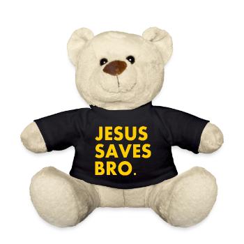 Jesus saves bro - Nounours - noir - Devant