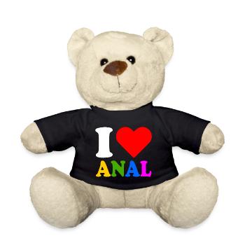 I love anal - Nounours - noir - Devant