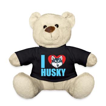 Husky Glitzer Hundehalter Hundehaare - Teddy - Schwarz - Vorne