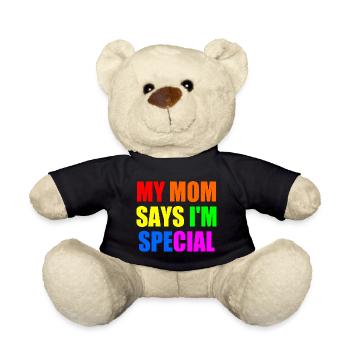 my mom says im special - Teddy - Schwarz - Vorne