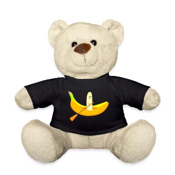 Paddler mit Banane - Teddy - Schwarz - Vorne