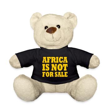 africa is not for sale - Nounours - noir - Devant