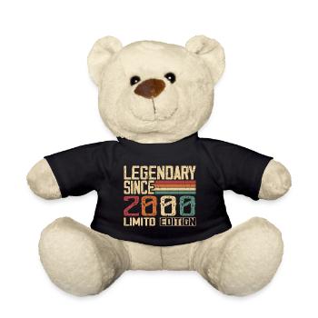 Original 2000 Vintage 2000 Geburtstagsgeschenk - Teddy - Schwarz - Vorne