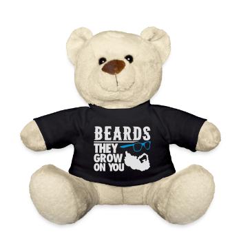 Funny Beard They Grow On You - Teddy - Schwarz - Vorne