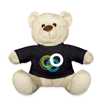 O Letter - Teddy Bear - black - Front