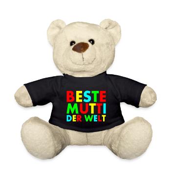 Beste mutti der welt - Teddy - Schwarz - Vorne