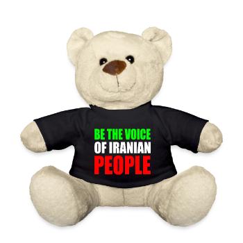 Be the voice of iranian people - Nounours - noir - Devant
