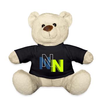 N Letter - Teddy Bear - black - Front
