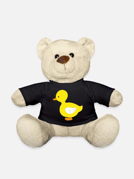 Drôle de petit canard jaune - Nounours - noir