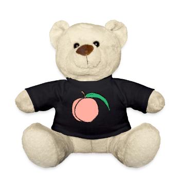 peach pfirsich veggie gemuese fruits17 - Teddy - Schwarz - Vorne