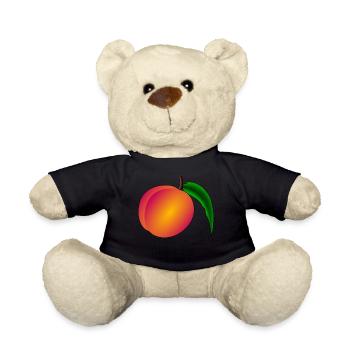 peach pfirsich veggie gemuese fruits16 - Teddy - Schwarz - Vorne