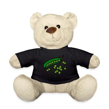 erbsen peas halloween gemuese vegetables22 - Teddy - Schwarz - Vorne