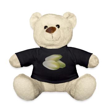 salad salad lettuce halloween vegetables vegetables12 - Teddy Bear - black - Front