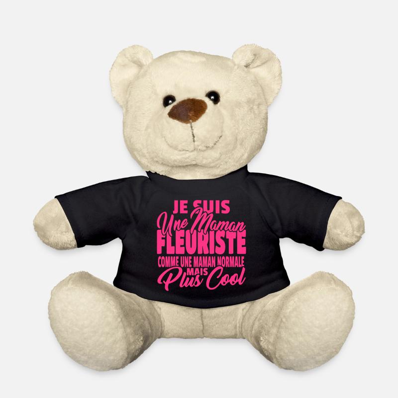 Maman fleuriste mais plus cool - Nounours - noir