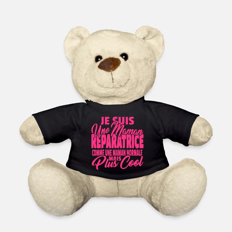 Maman reparatrice mais plus cool - Nounours - noir
