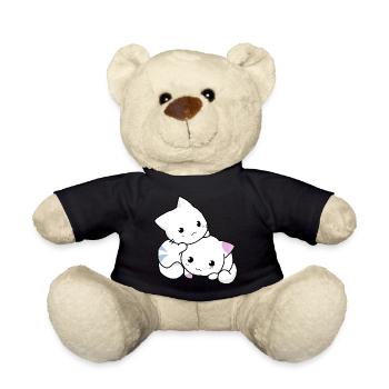 chat, chaton, mignon - Nounours - noir - Devant