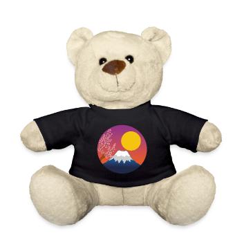 Mount Fuji manga - Teddy Bear - black - Front