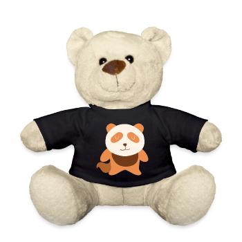 Cute red panda - Netter roter Panda - Teddy - Schwarz - Vorne