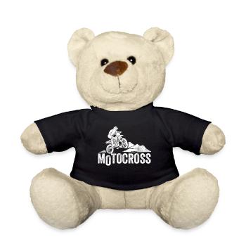 Motocross - Teddy Bear - black - Front