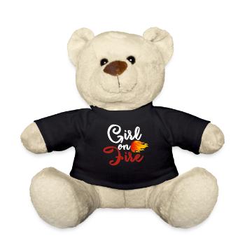 Girl on Fire - Lyrics - Idea - Teddy Bear - black - Front