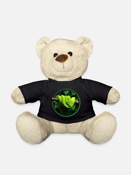 Grüner Baum-Pythonschlange-Reptil-Bewahrer-Chondro-Fan - Teddy - Schwarz
