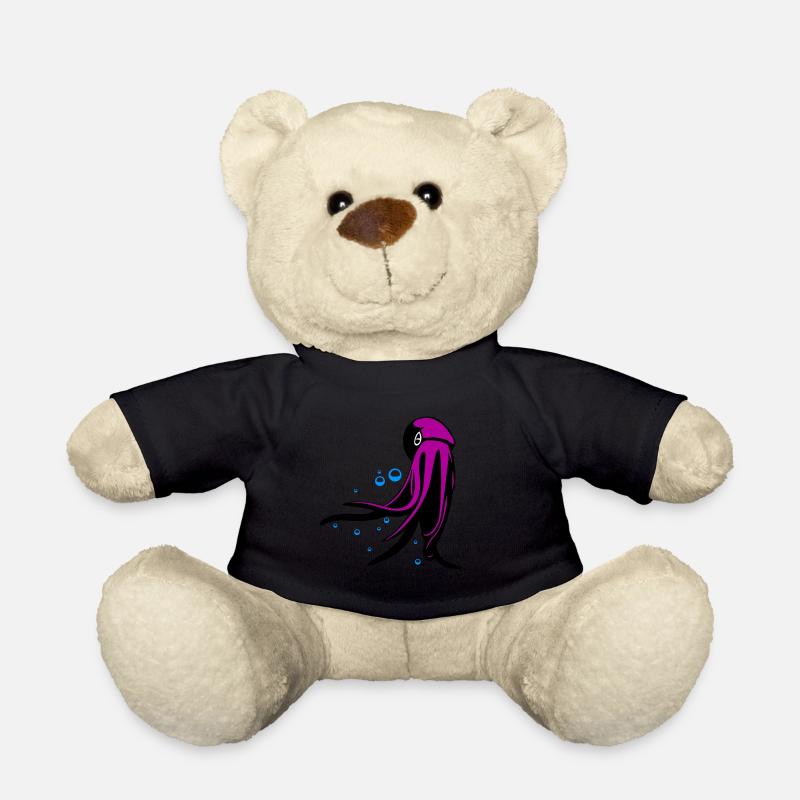 Octupus - Teddy Bear - black