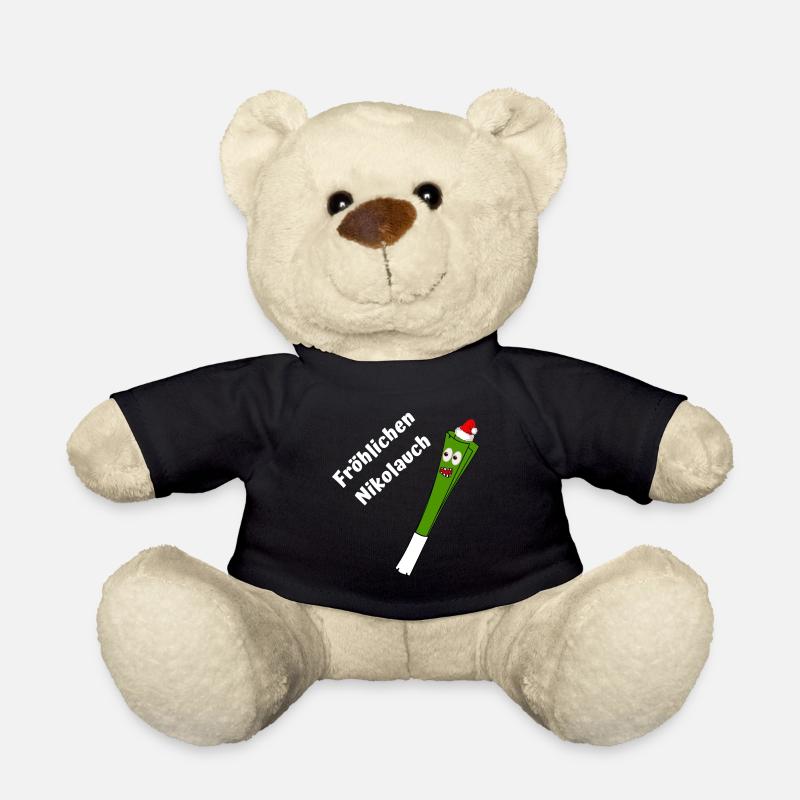 Fröhlichen Nikolauch - Teddy - Schwarz