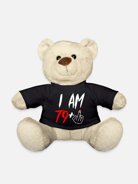 80e anniversaire majeur - Nounours - noir