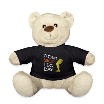 Gym Workout Gym Sport Training Legs - Teddy Bear - black - Front